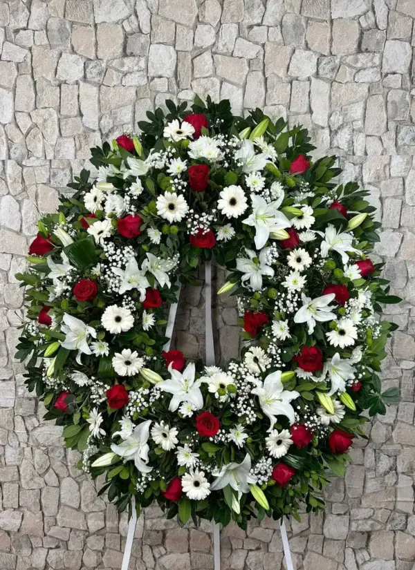Corona de flores Alabastro