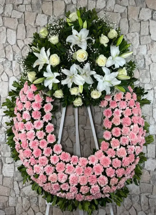 Corona de flores Cerise
