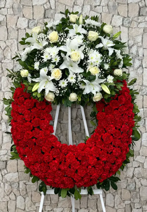 Corona de flores Cobre
