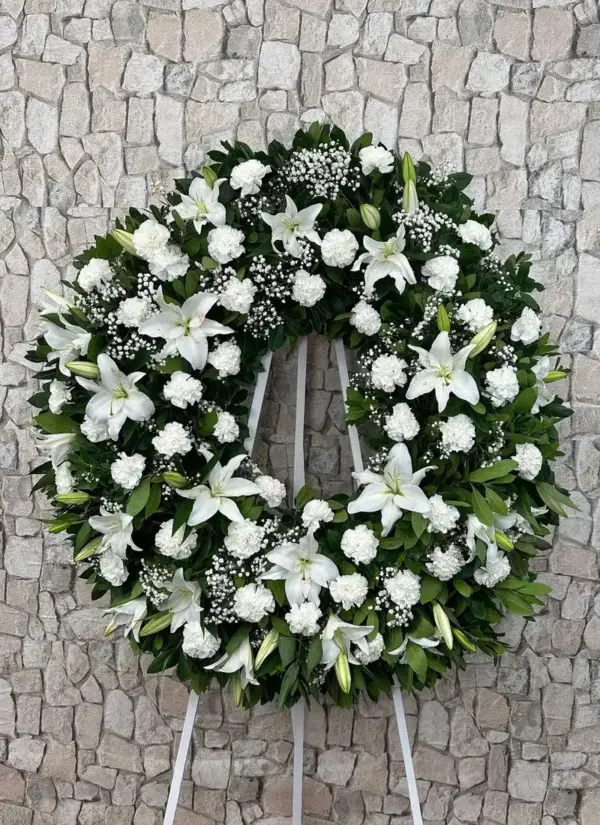 Corona de flores Gardenia