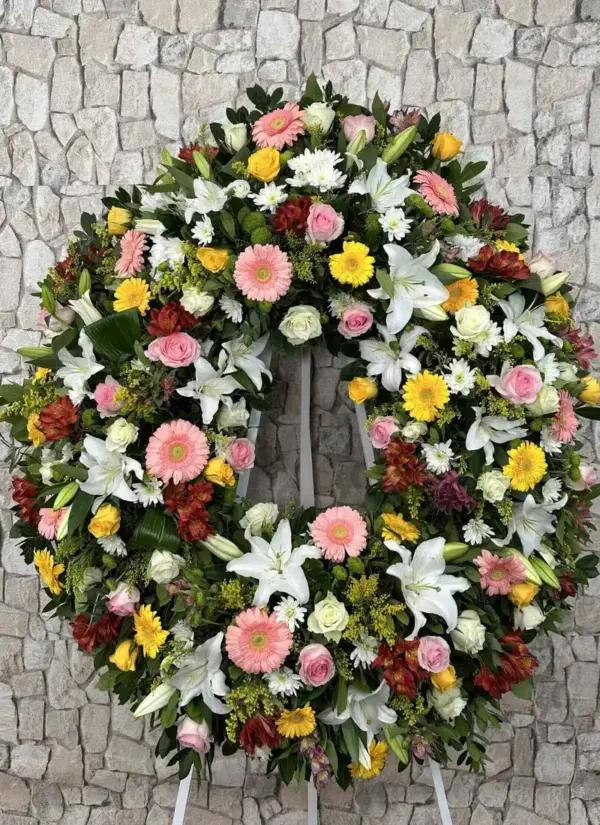 Corona de flores Suave