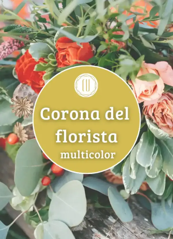Corona del florista blanca