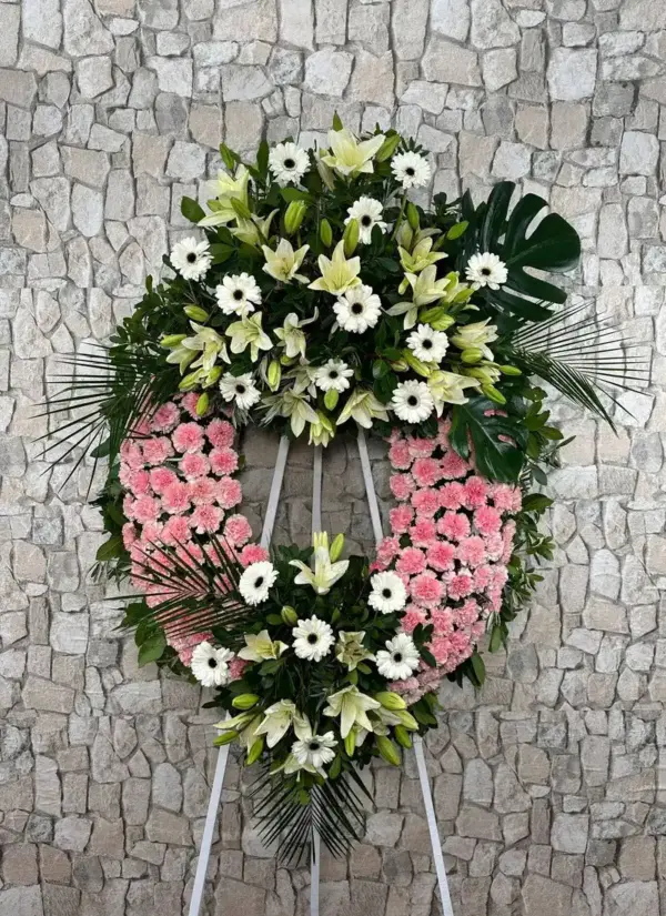 Corona funeraria Nieve