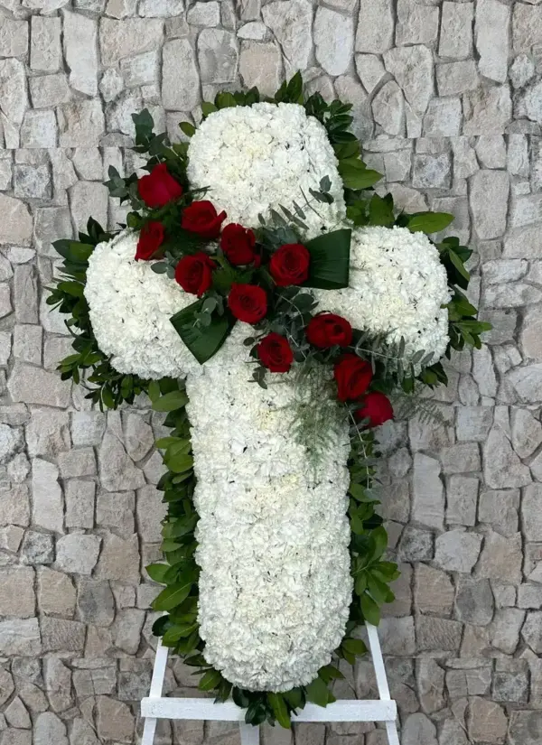 Cruz de flores Iris