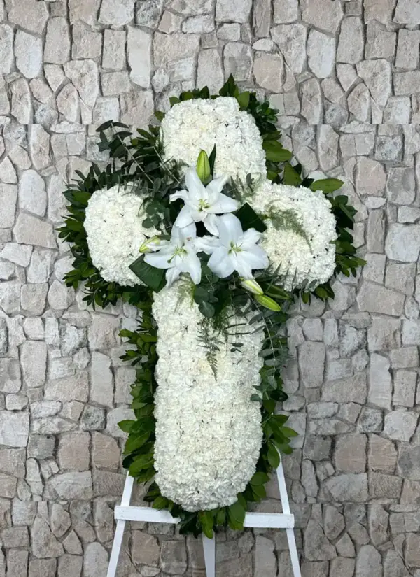 Cruz de flores Lavanda