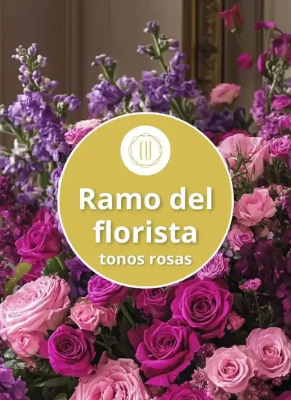 Ramo del florista tonos rojos
